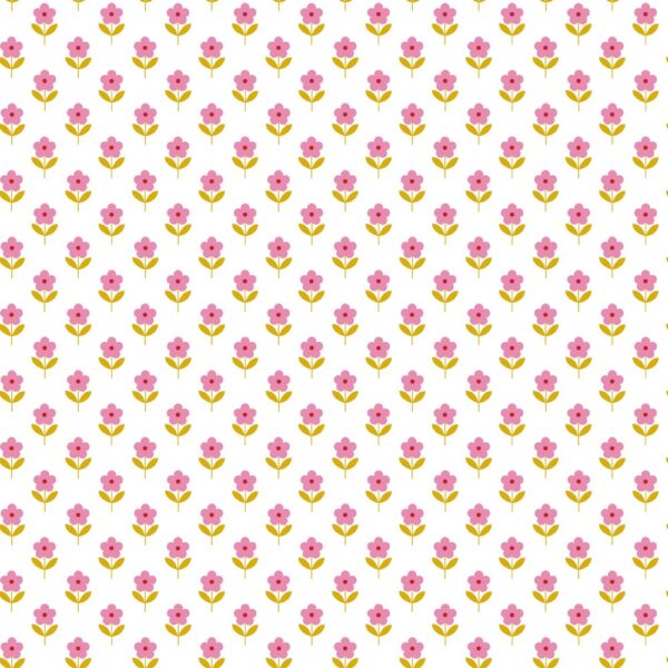 BOMULLSTYG SOMMARÄNG ROSA/VIT FG 3409