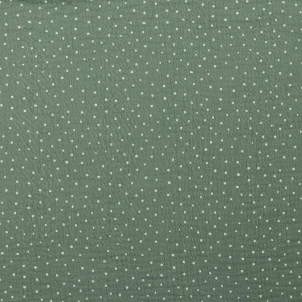 MUSLIN LILLA PRICKEN DIMGRÖN FG 25