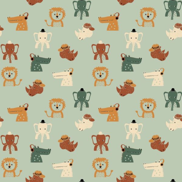 TRIKÅ AWESOME ANIMALS LJUSDIMGRÖN/ROSTBRUN FG 10