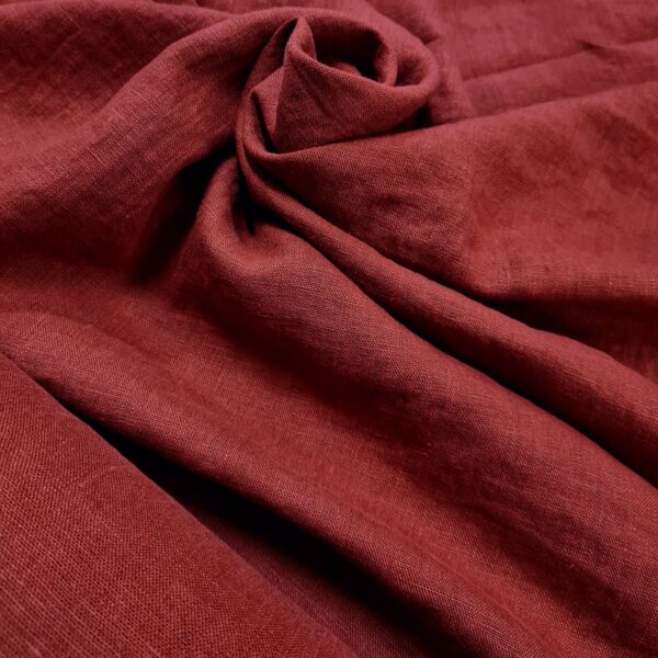 LIN MARGARETA WRINKLED CRUSHED ENGELSKT RÖD FG 511