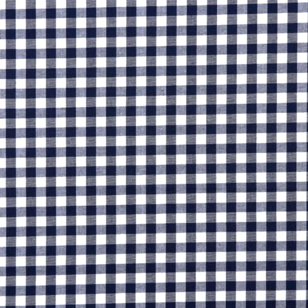 BOMULLSTYG SKJORTKLASSIKER MARINBLÅ/VIT RUTIG 10MM FG 87008