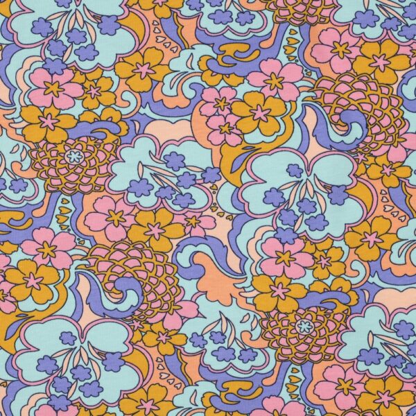 JOGGING HAV AV BLOMMOR LILA/GUL/MINT FG 2