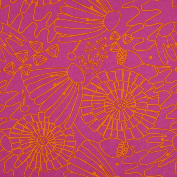 POPLIN EDEN CERISE/ORANGE FG 3