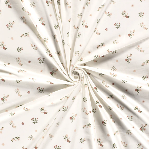 Trikå Småblommorna off white/rosa fg 51