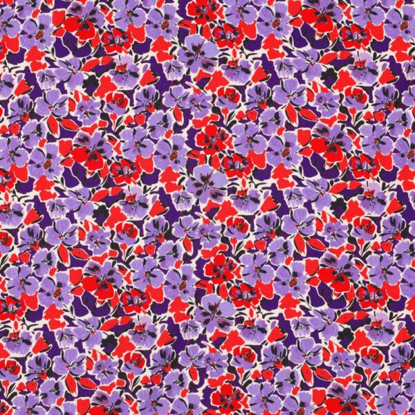 Viskostwill Penselblomma lila/röd fg 5