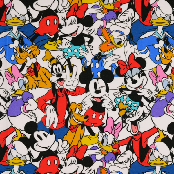 Trikå Mickey Mouse och Co röd/rosa/blå fg 1